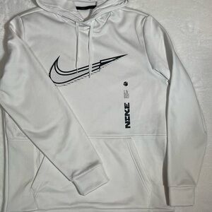 Nike White and Black Men's Hoodie